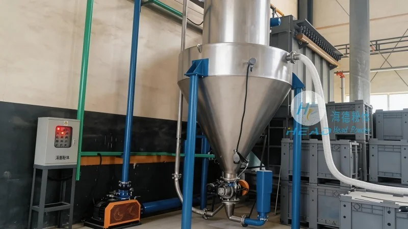 湖南永州玻纤粉体低风速输送实例