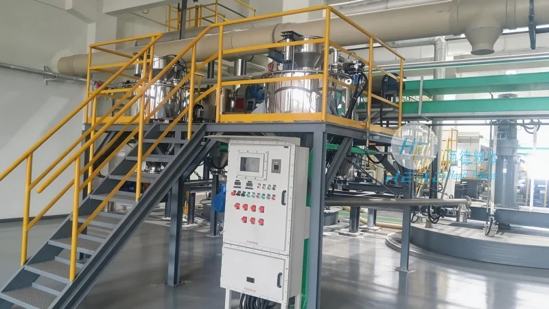 湖北咸宁锂电原料全自动管道输送项目